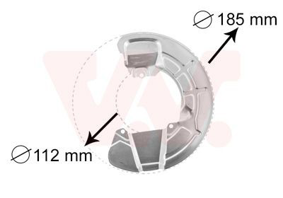 5930372 VAN Wezel Захист гальмівного диска, переднього, правого